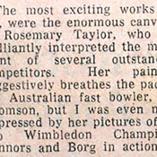 Rosemary Taylor - Article from The Sun, May 1976